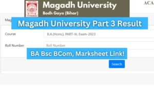 magadh university part 3 result